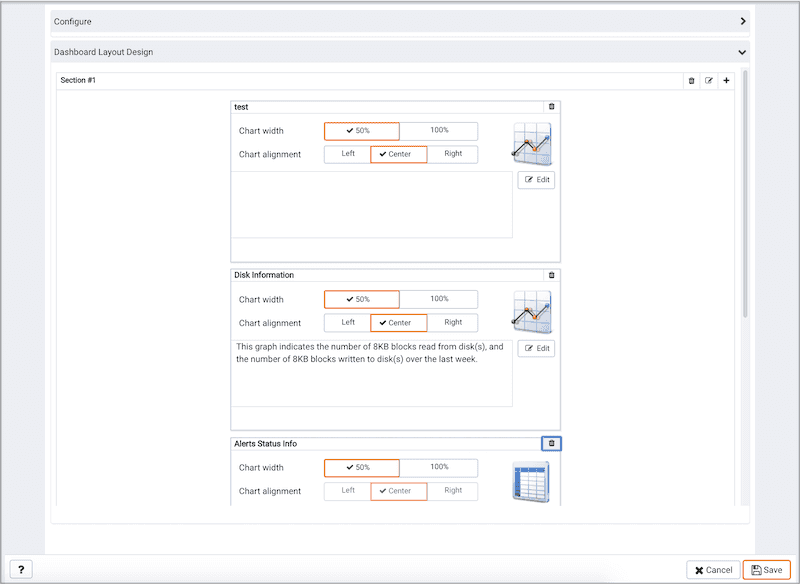 Create Custom Dashboard - Dashboard Layout Design options