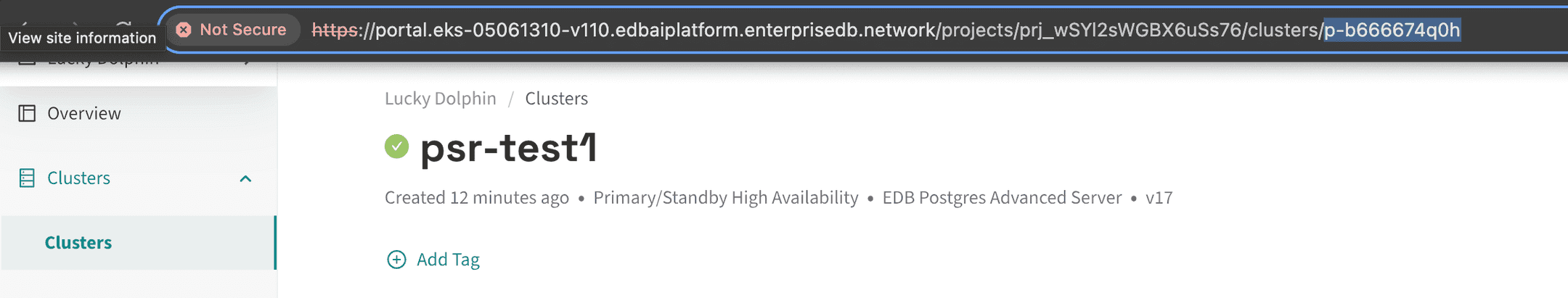 EDB Docs - EDB Postgres AI v1.3.10 (LTS) - Tracing clusters back to ...