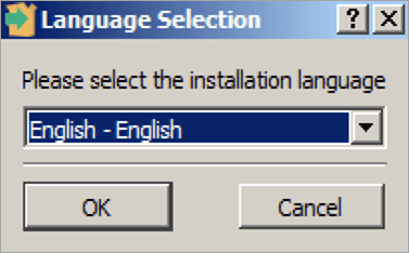 The Language Selection Window