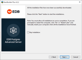 EDB Docs - EDB Postgres Advanced Server v18 - Using StackBuilder Plus