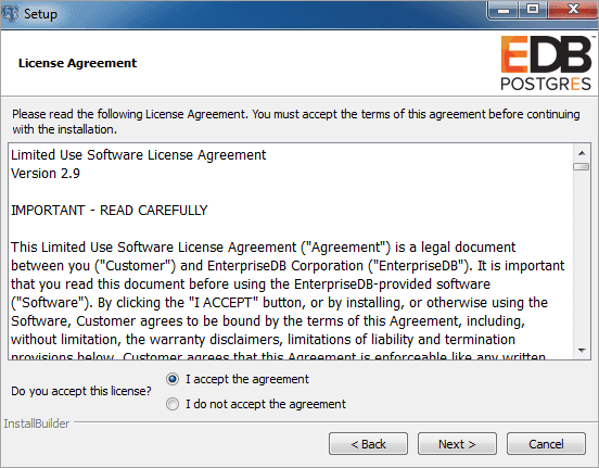 Enterprisedb License Agreement