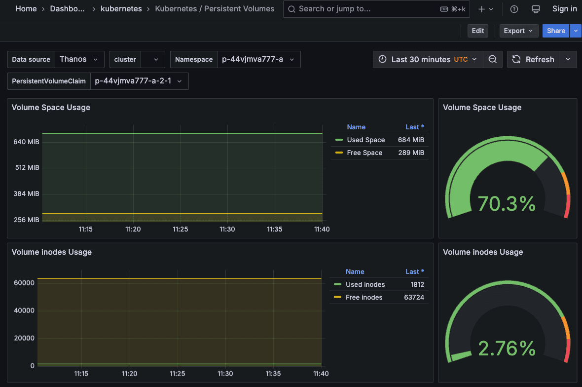 EDB Docs - EDB Postgres AI v1.3.9 (LTS) - Kubernetes dashboards