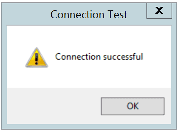 The Connection is successful