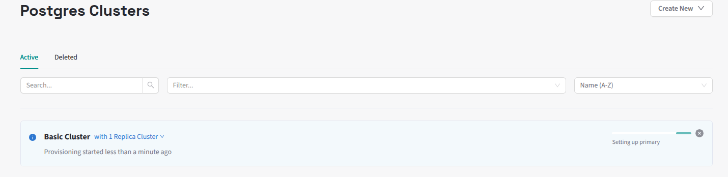 Provisioning Cluster