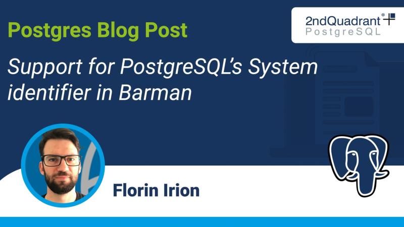 Support for PostgreSQL’s System identifier in Barman