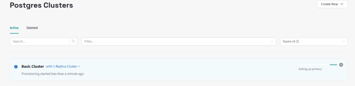 Provisioning Cluster