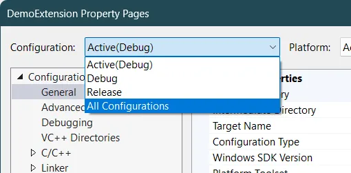 All configurations