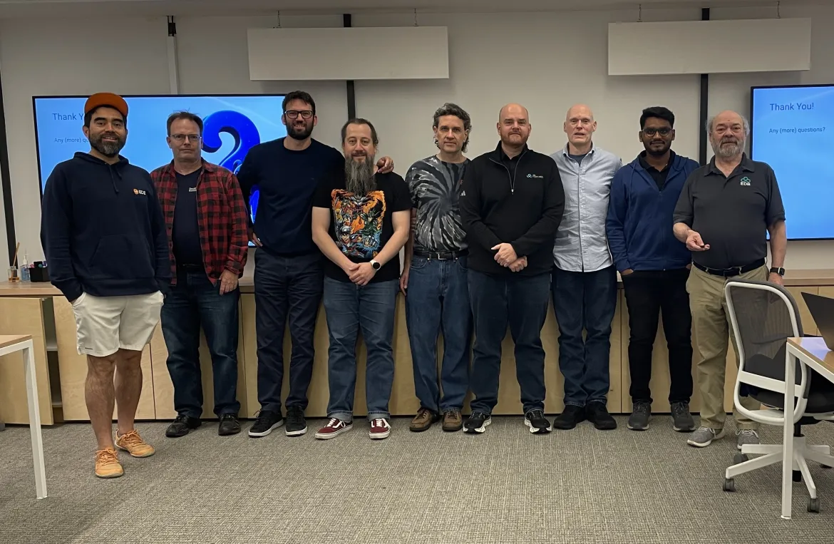 The Developer U group photo in Montreal: Mario, Ian, Florin, Jonathan, Robert, Phil, Manni, Vaibhav, and Andrew