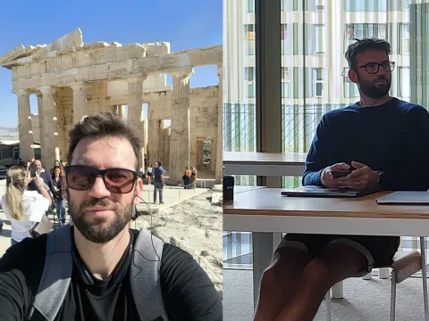 Florin in Athens, for PGConf EU, and in Barcelona, for Developer U