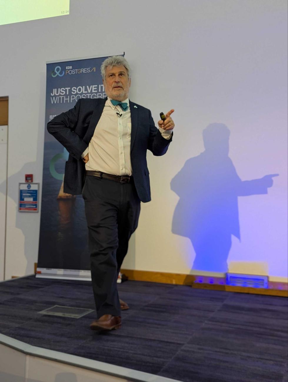 Bruce Momjian during his talk