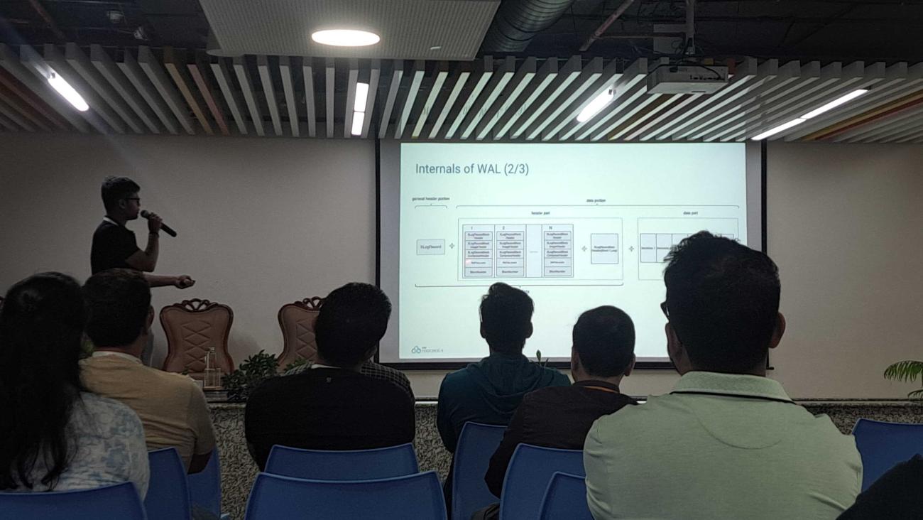 Srinath Reddy giving his talk