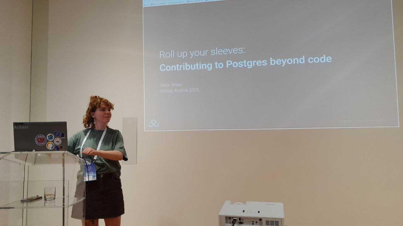 Floor Drees on stage 