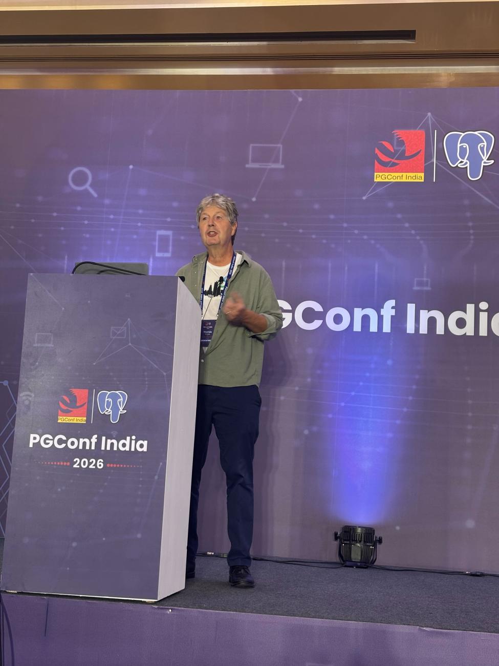 Tom Kincaid during his Keynote