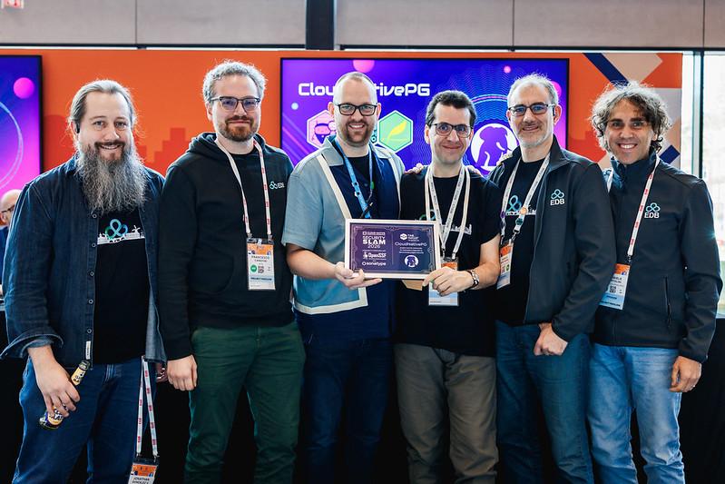 CloudNativePG maintainers and EDB engineers receive a SecuritySlam award 
