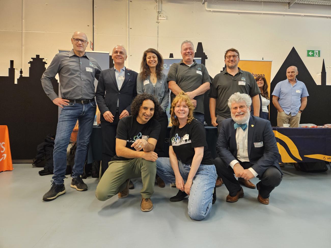 Group photo at PGConf BE 