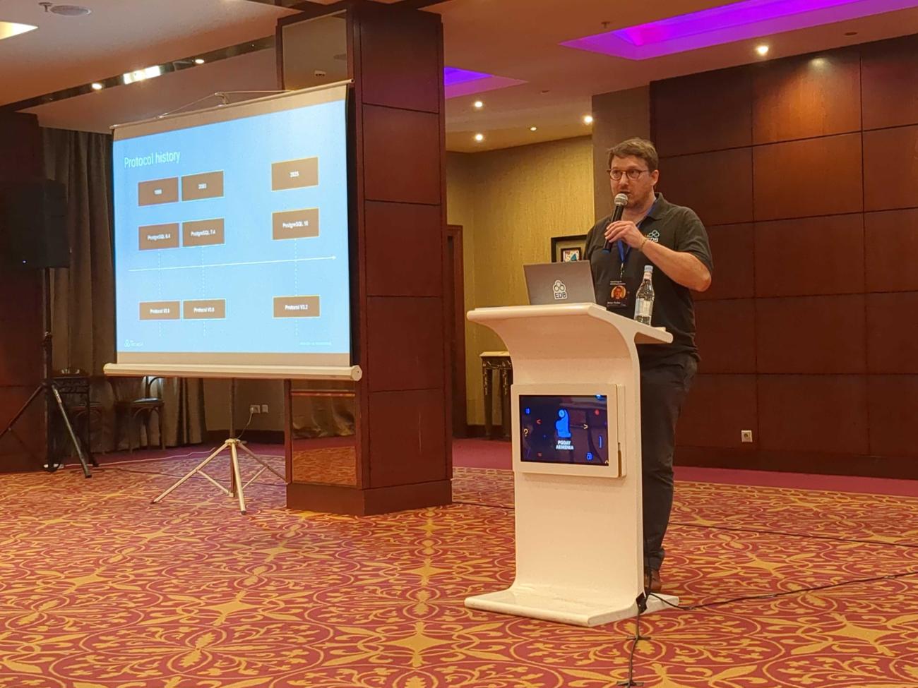 Xavier Fischer at PGDay Armenia