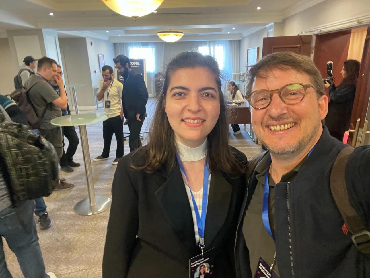 Xavier Fischer with Emma Saroyan