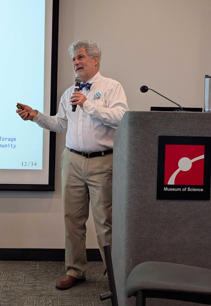 Bruce presenting at PGDay Boston