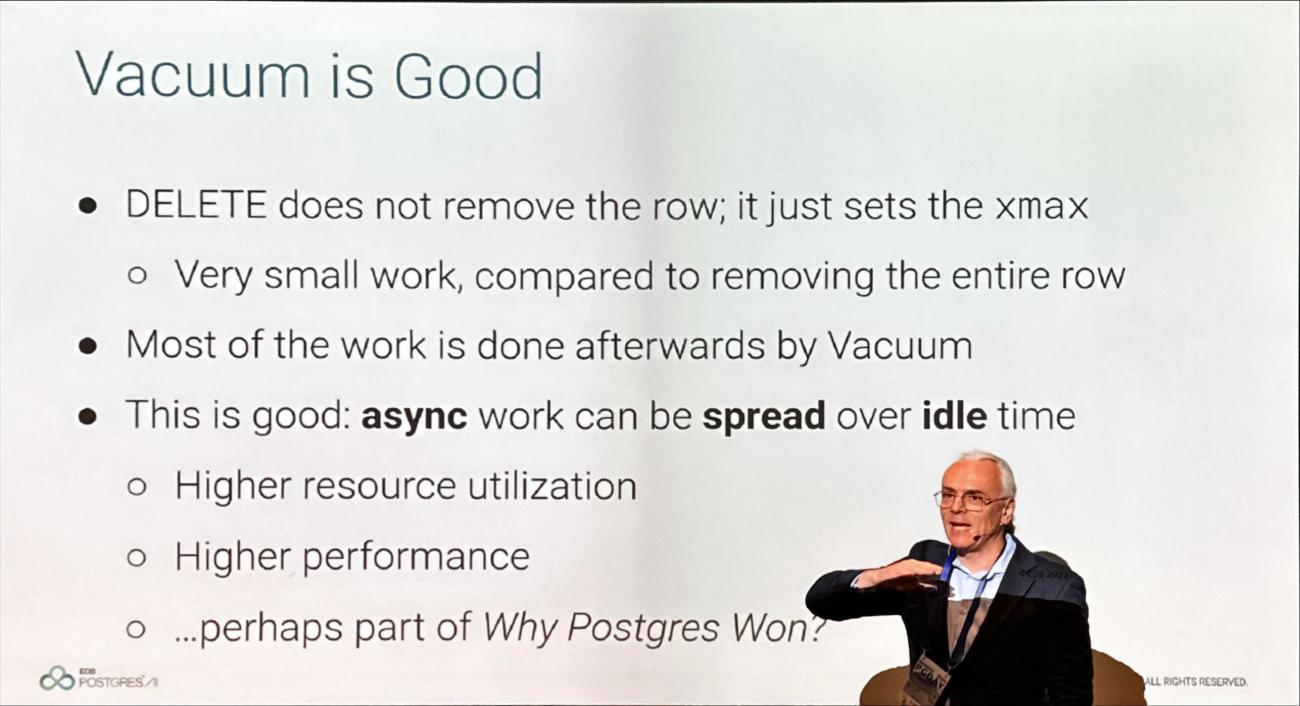 Gianni Ciolli presenting at Nordic PGDay 