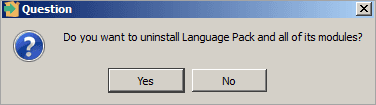 The Language Pack Uninstaller