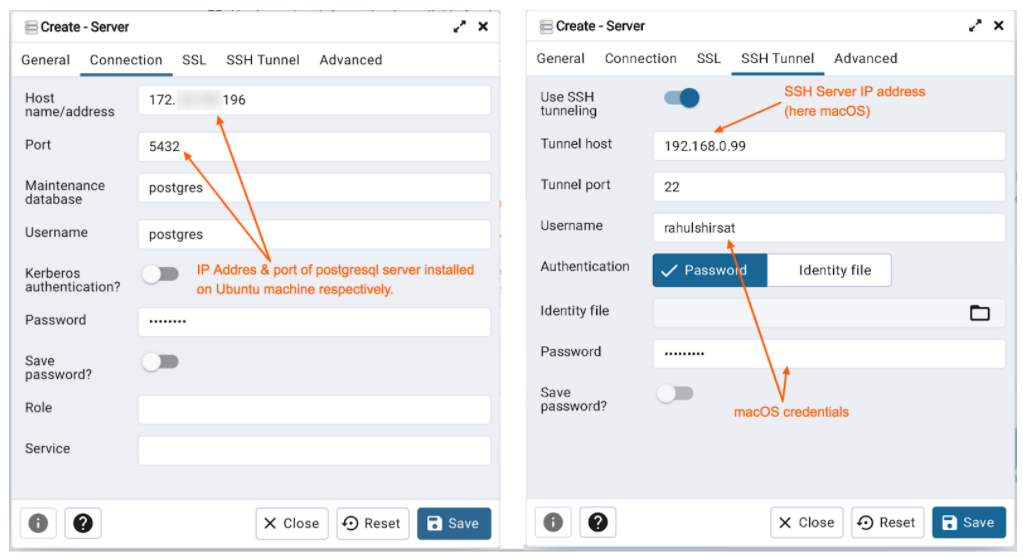 Server creation password authentication