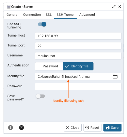 SSH keys generated window