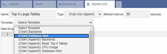 The Header Fields in New Monitoring Unit Tab