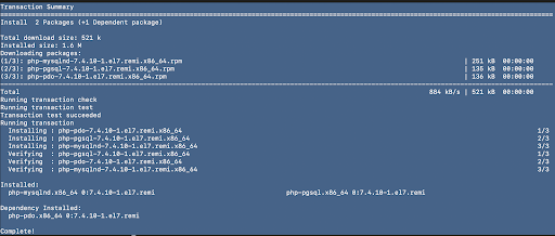 second installation complete