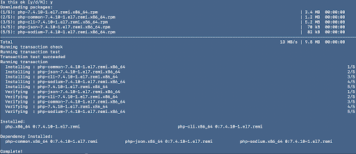 installation complete